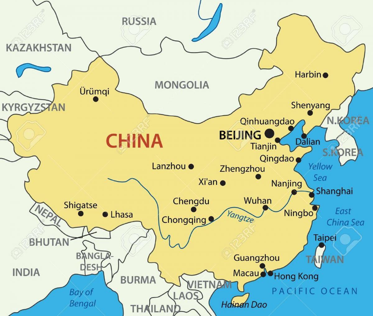 karta Tajvan i Hong kong