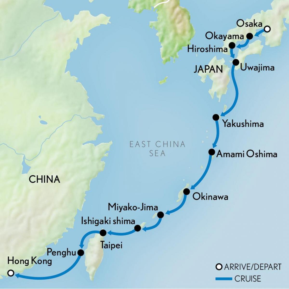 karta u Hong kongu i Japanu