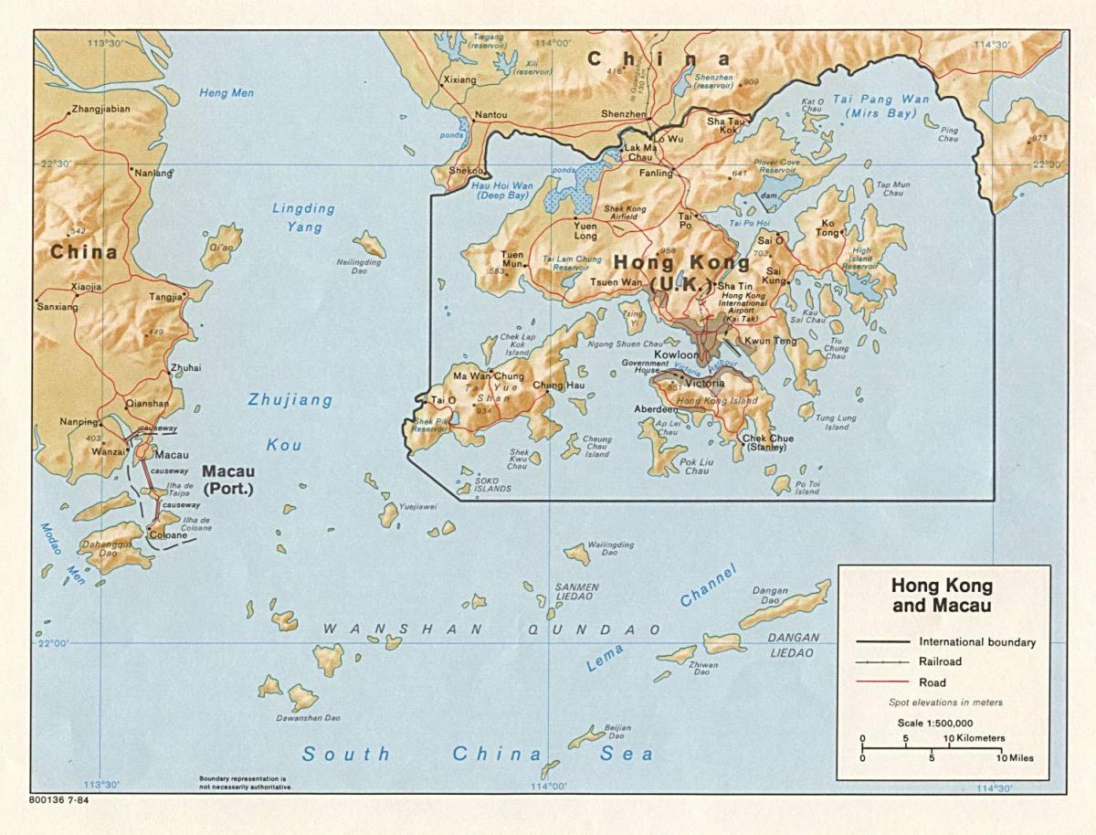 karta u Hong kong i Makao