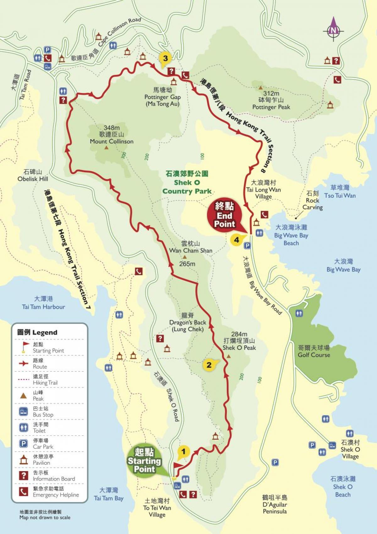 turističke karte hong Kong