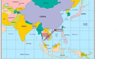 Hong kong na karti Azije