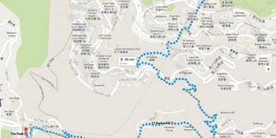 Hong kong pješačke staze Cong karti