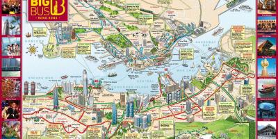 Hong kong veliki bus tour karti