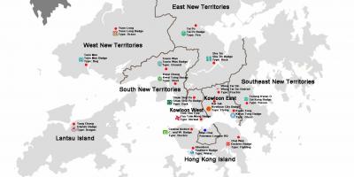 Karta područja Hong kong