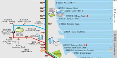 Hong kong Ding Ding karti tramvaj
