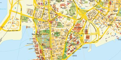 Mapa ulica Hong kong