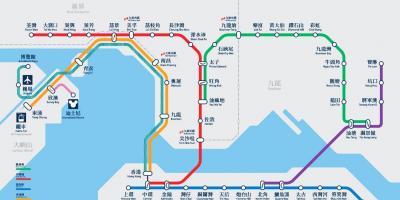 Causeway Bay postaje podzemne željeznice karti