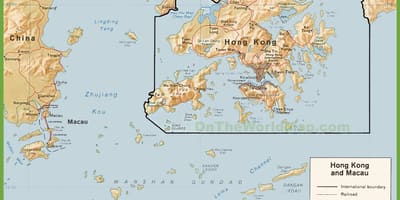 Politička karta Hong kong